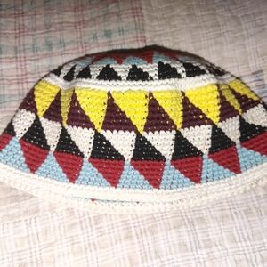 Colorful Geometric Knit Hat